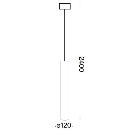 Ideal Lux - LED Pakabinamas sietynas LOOK 1xGU10/10W/230V juoda