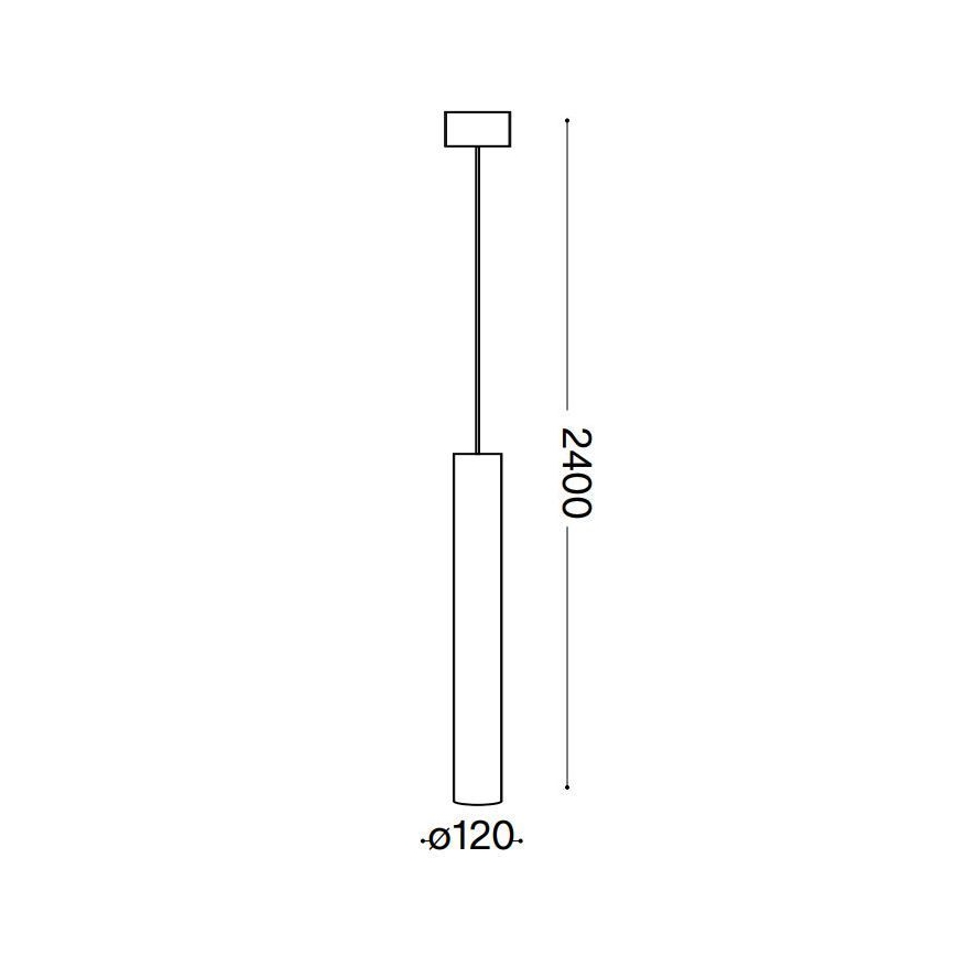 Ideal Lux - LED Pakabinamas sietynas LOOK 1xGU10/10W/230V juoda