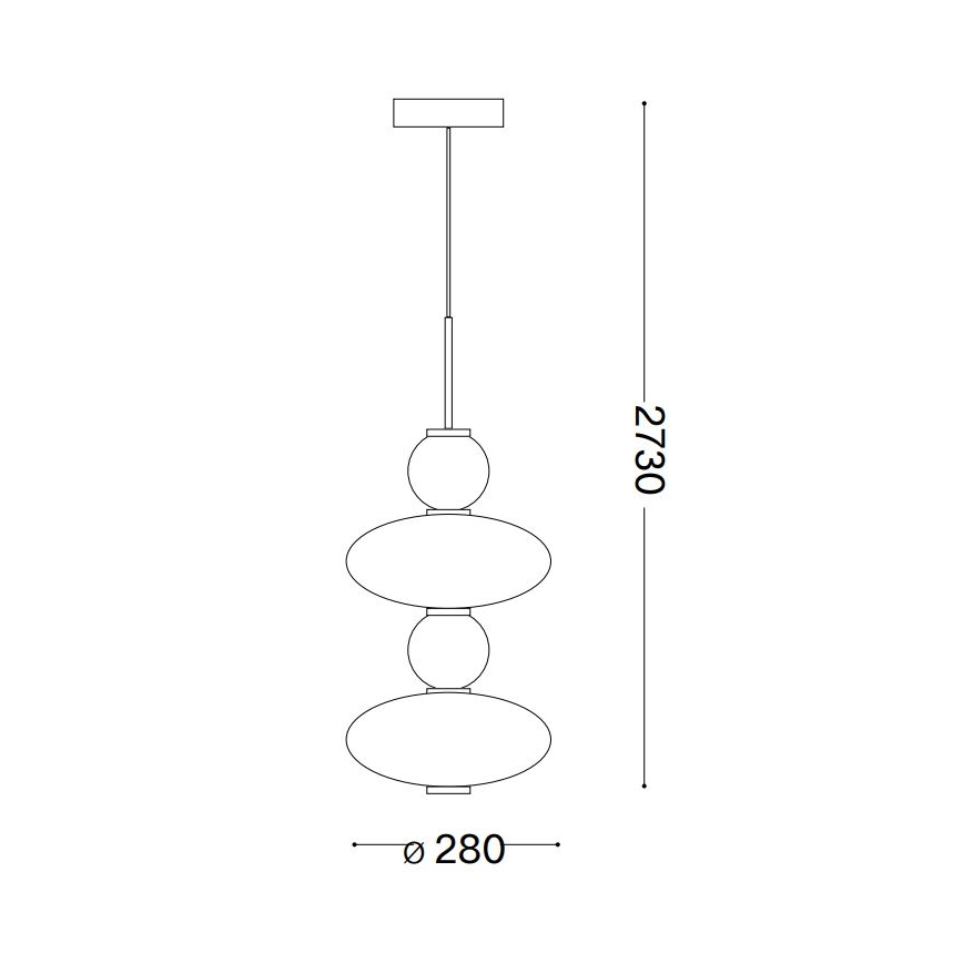 Ideal Lux - LED Pakabinamas sietynas LUMIERE LED/34W/230V