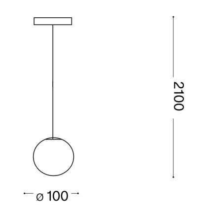 Ideal Lux - LED Pakabinamas sietynas MAPA 1xG9/3W/230V diametras 10 cm balta