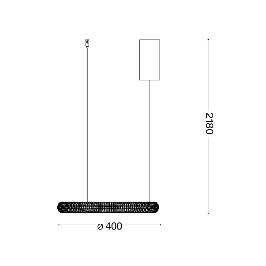Ideal Lux - LED Pakabinamas sietynas MIRACLE LED/25W/230V diametras 40 cm CRI 90 matinis chromas