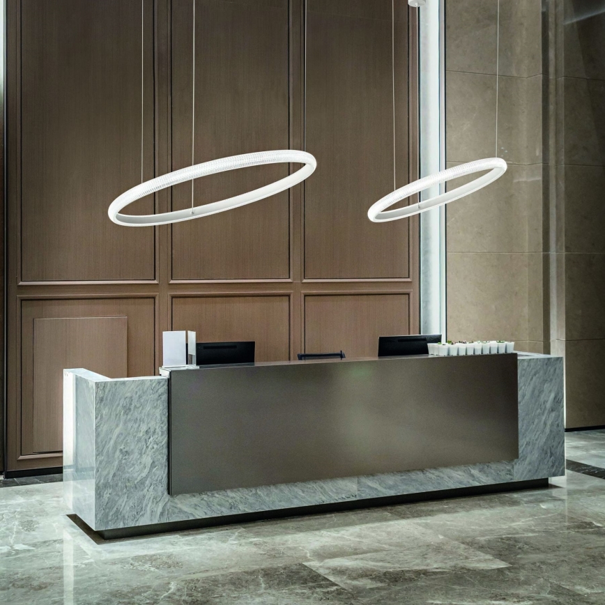 Ideal Lux - LED Pakabinamas sietynas MIRACLE LED/37W/230V diametras 60 cm CRI 90 matinis chromas