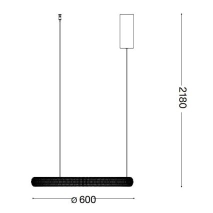 Ideal Lux - LED Pakabinamas sietynas MIRACLE LED/37W/230V diametras 60 cm CRI 90 matinis chromas