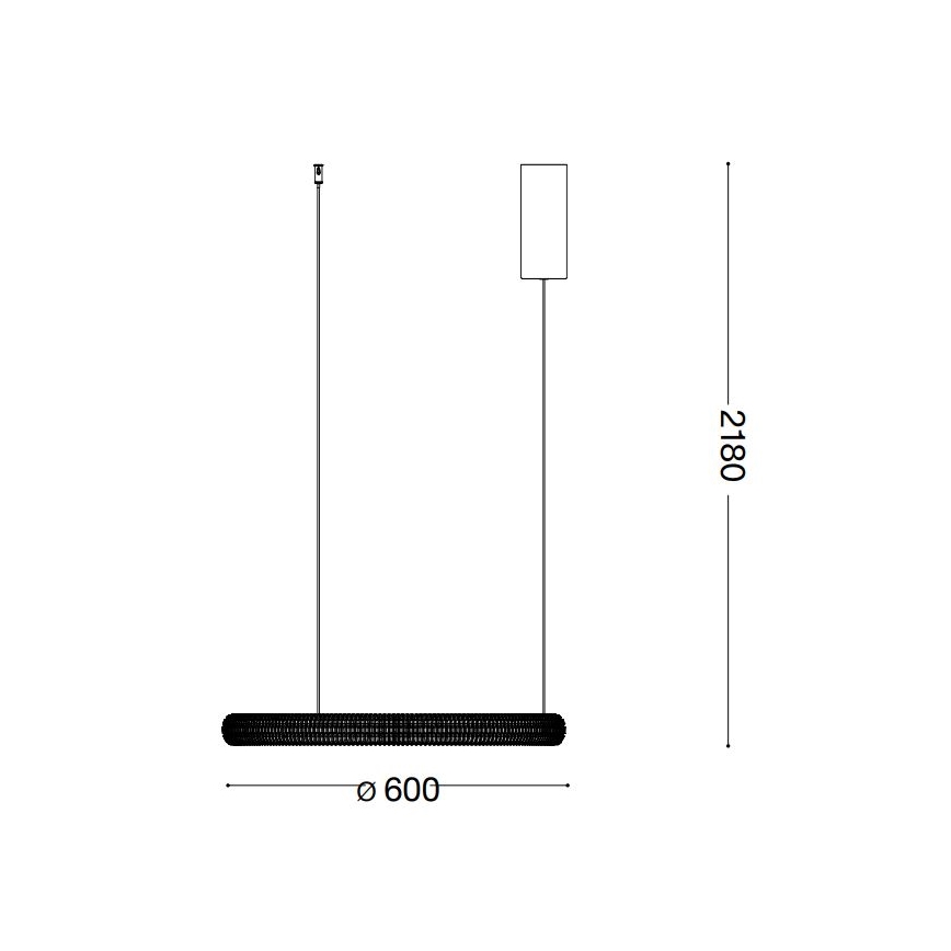 Ideal Lux - LED Pakabinamas sietynas MIRACLE LED/37W/230V diametras 60 cm CRI 90 matinis chromas