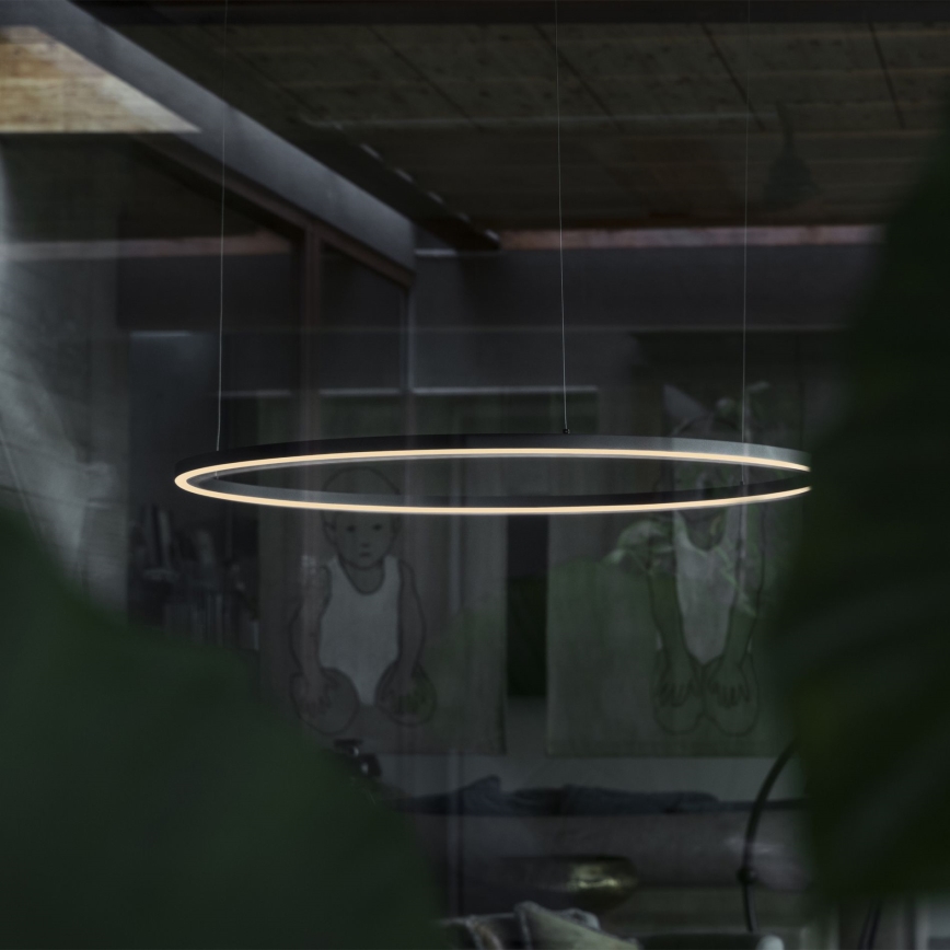 Ideal Lux - LED Pakabinamas sietynas ORACLE LED/89W/230V 3000K diametras 150 cm juoda
