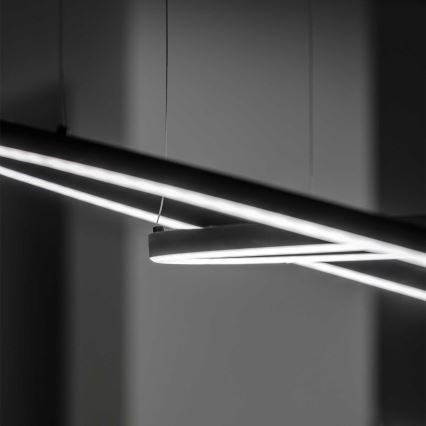 Ideal Lux - LED Pakabinamas sietynas ORACLE LED/89W/230V 3000K diametras 150 cm juoda