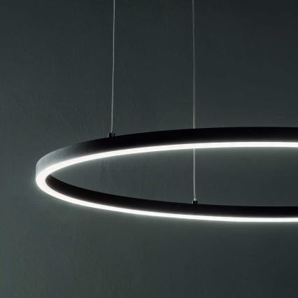 Ideal Lux - LED Pakabinamas sietynas ORACLE LED/89W/230V 3000K diametras 150 cm juoda