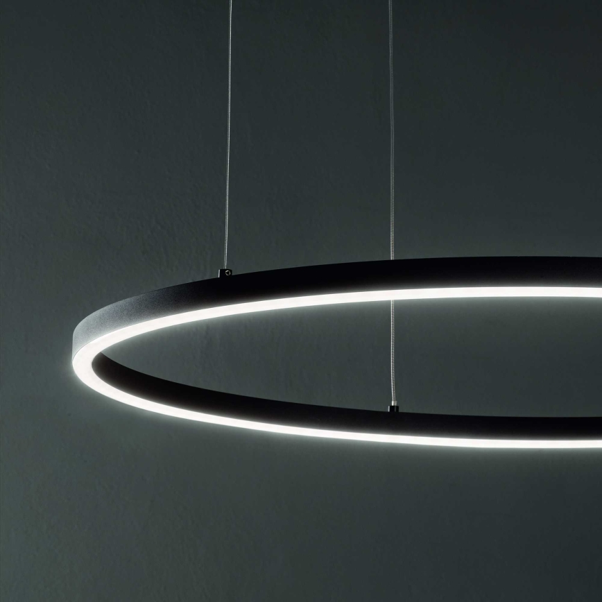Ideal Lux - LED Pakabinamas sietynas ORACLE LED/89W/230V 3000K diametras 150 cm juoda