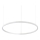 Ideal Lux - LED Pakabinamas sietynas ORACLE SLIM LED/37W/230V 2700K diametras 70,5 cm balta