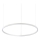 Ideal Lux - LED Pakabinamas sietynas ORACLE SLIM LED/38W/230V 3000K diametras 70 cm balta