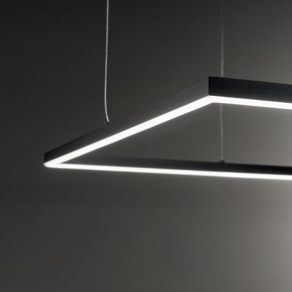 Ideal Lux - LED Pakabinamas sietynas ORACLE SLIM LED/41W/230V 3000K 70x70 cm juoda