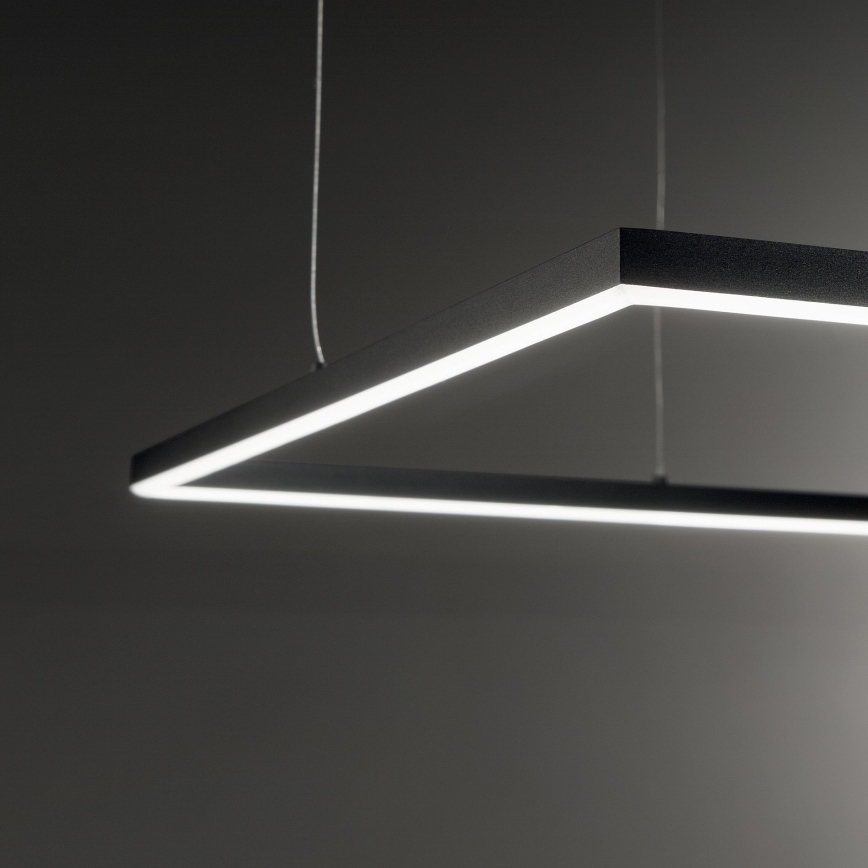 Ideal Lux - LED Pakabinamas sietynas ORACLE SLIM LED/41W/230V 3000K 70x70 cm juoda