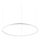 Ideal Lux - LED Pakabinamas sietynas ORACLE SLIM LED/55W/230V 4000K diametras 90 cm balta