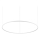 Ideal Lux - LED Pakabinamas sietynas ORACLE SLIM LED/89W/230V 3000K diametras 150 cm balta