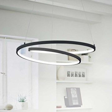 Ideal Lux - LED Pakabinamas sietynas OZ LED/52W/230V diametras 80 cm CRI 90 juoda