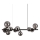 Ideal Lux - LED Pakabinamas sietynas PERLAGE 10xG9/3W/230V 81 cm juoda/dūminis