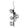 Ideal Lux - LED Pakabinamas sietynas PERLAGE 6xG9/3W/230V diametras 26 cm juoda/dūminis