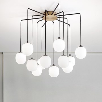Ideal Lux - LED Pakabinamas sietynas RHAPSODY 12xG9/3W/230V žalvaris