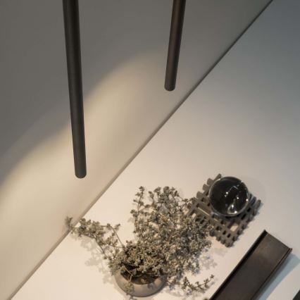 Ideal Lux - LED Pakabinamas sietynas ULTRATHIN LED/11,5W/230V CRI 90 juoda