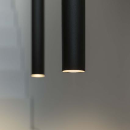 Ideal Lux - LED Pakabinamas sietynas ULTRATHIN LED/11,5W/230V CRI 90 juoda