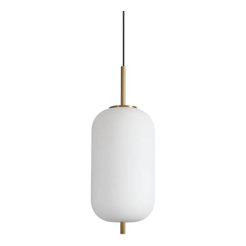 Ideal Lux - LED Pakabinamas sietynas UMILE LED/20W/230V diametras 22 cm CRI 90 žalvaris/balta