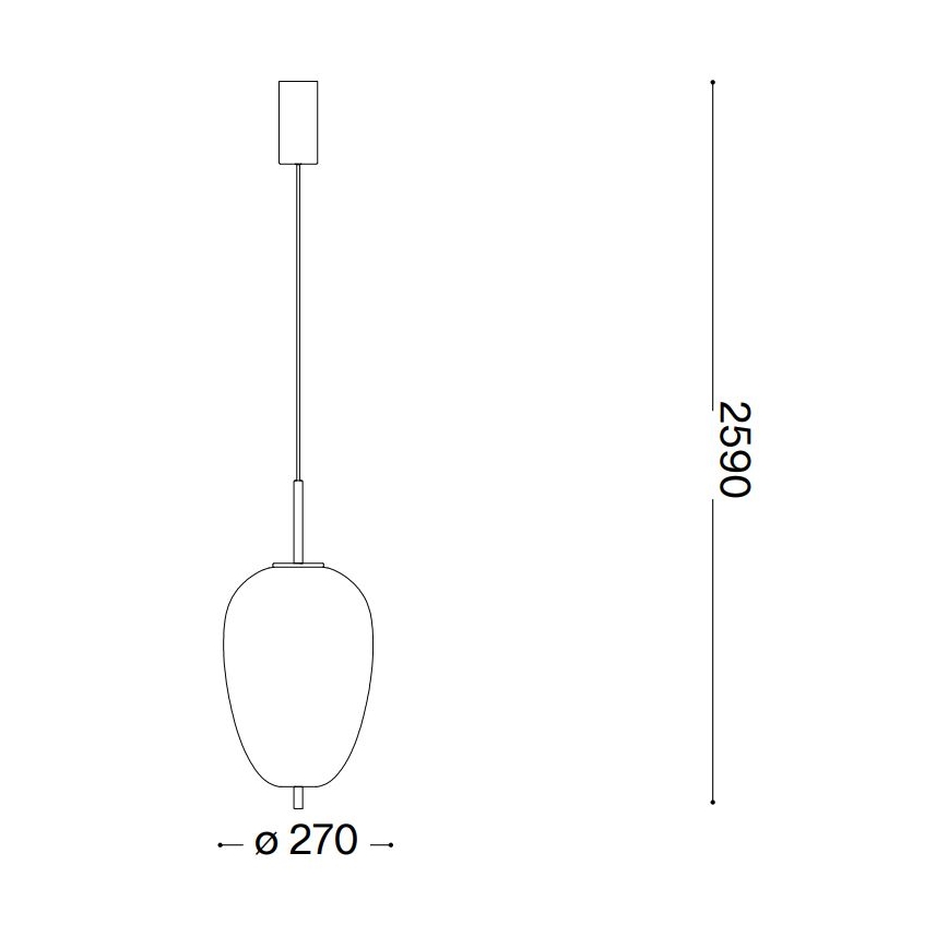 Ideal Lux - LED Pakabinamas sietynas UMILE LED/20W/230V diametras 27 cm CRI 90 žalvaris/balta