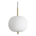 Ideal Lux - LED Pakabinamas sietynas UMILE LED/20W/230V diametras 30 cm CRI 90 žalvaris/balta