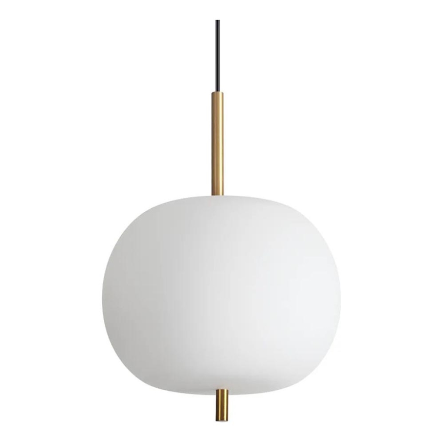 Ideal Lux - LED Pakabinamas sietynas UMILE LED/20W/230V diametras 30 cm CRI 90 žalvaris/balta