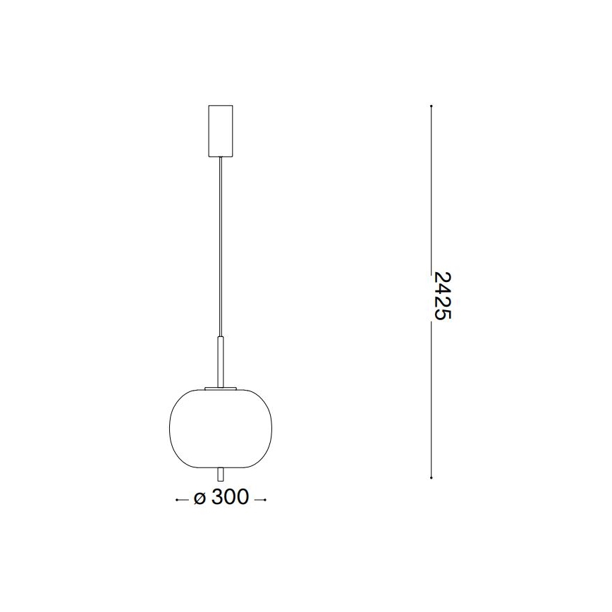 Ideal Lux - LED Pakabinamas sietynas UMILE LED/20W/230V diametras 30 cm CRI 90 žalvaris/balta