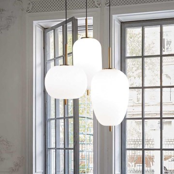 Ideal Lux - LED Pakabinamas sietynas UMILE LED/55W/230V diametras 60 cm CRI 90 žalvaris/balta