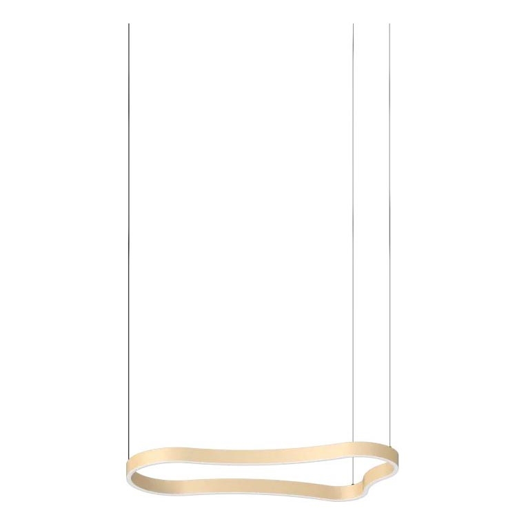 Ideal Lux - LED Pakabinamas sietynas WAVES LED/37W/230V CRI 90 žalvaris