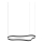 Ideal Lux - LED Pakabinamas sietynas WAVES LED/45W/230V CRI 90 juoda