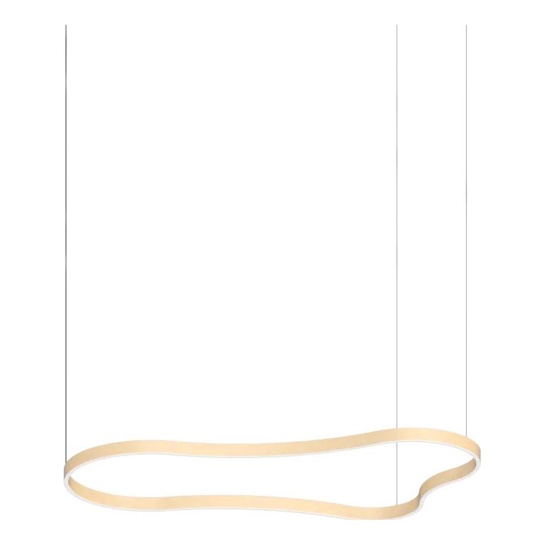 Ideal Lux - LED Pakabinamas sietynas WAVES LED/54W/230V CRI 90 žalvaris