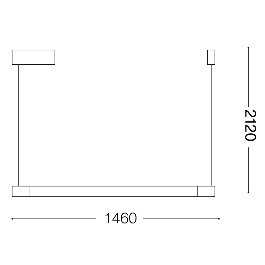 Ideal Lux - LED Pakabinamas sietynas YOKO LED/17W/230V CRI 90 juoda