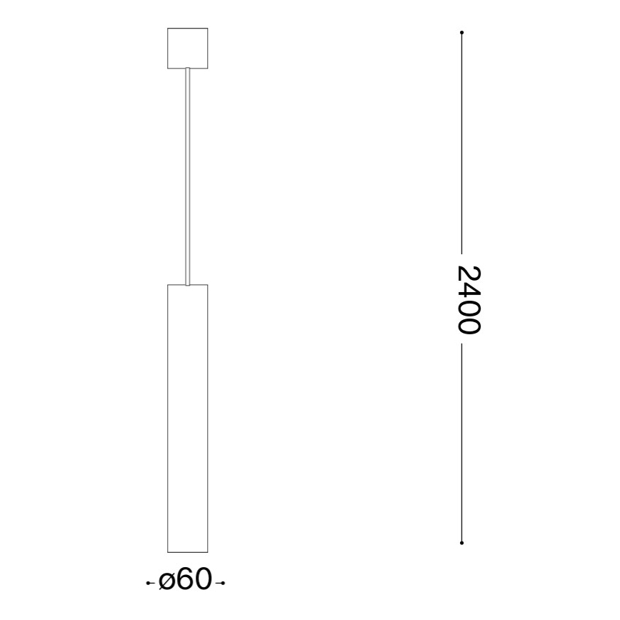 Ideal Lux - LED pakabinamas šviestuvas ant laido LOOK 1xGU10/7W/230V CRI 90 skersmuo 6 cm blizgus chromas