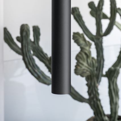 Ideal Lux - LED pakabinamas šviestuvas ant laido LOOK 1xGU10/7W/230V CRI 90, skersmuo 6 cm, juodas