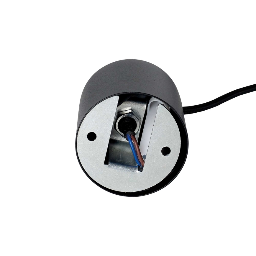 Ideal Lux - LED pakabinamas šviestuvas ant laido LOOK 1xGU10/7W/230V CRI 90, skersmuo 6 cm, juodas