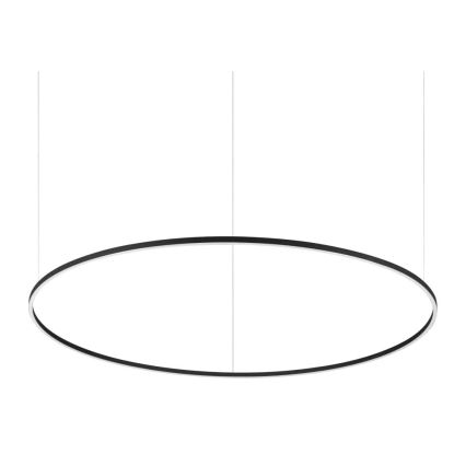 Ideal Lux - pakabinama LED liustra ant laido ORACLE SLIM LED/83W/230V 4000K CRI 90, skersmuo 150 cm, juoda