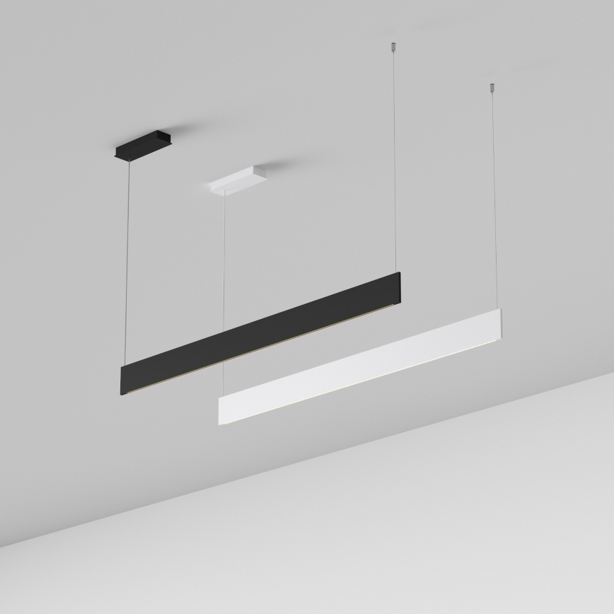Ideal Lux - LED pakabinamas šviestuvas ant plieninio lyno STEEL LED/24W/230V 3000K CRI 90 120 cm juodas