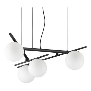 Ideal Lux - LED pakabinamas šviestuvas ATLAS ant troselio 4xG9/3W/230V juodas
