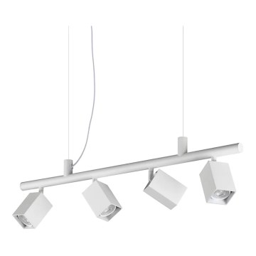 Ideal Lux - LED pakabinamas šviestuvas DYNAMITE ant laido, 4xGU10/7W/230V, CRI 90, balta