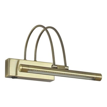 Ideal Lux - LED paveikslo šviestuvas BOW LED/3,5W/230V CRI 90 26 cm žalvaris