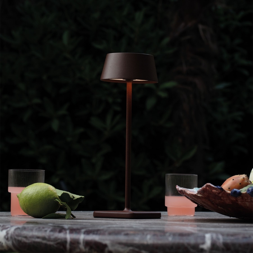 Ideal Lux - LED Pritemdomas jutiklinė lauko lempa PURE LED/1,5W/3,7V 2200 mAh CRI 90 IP54 ruda