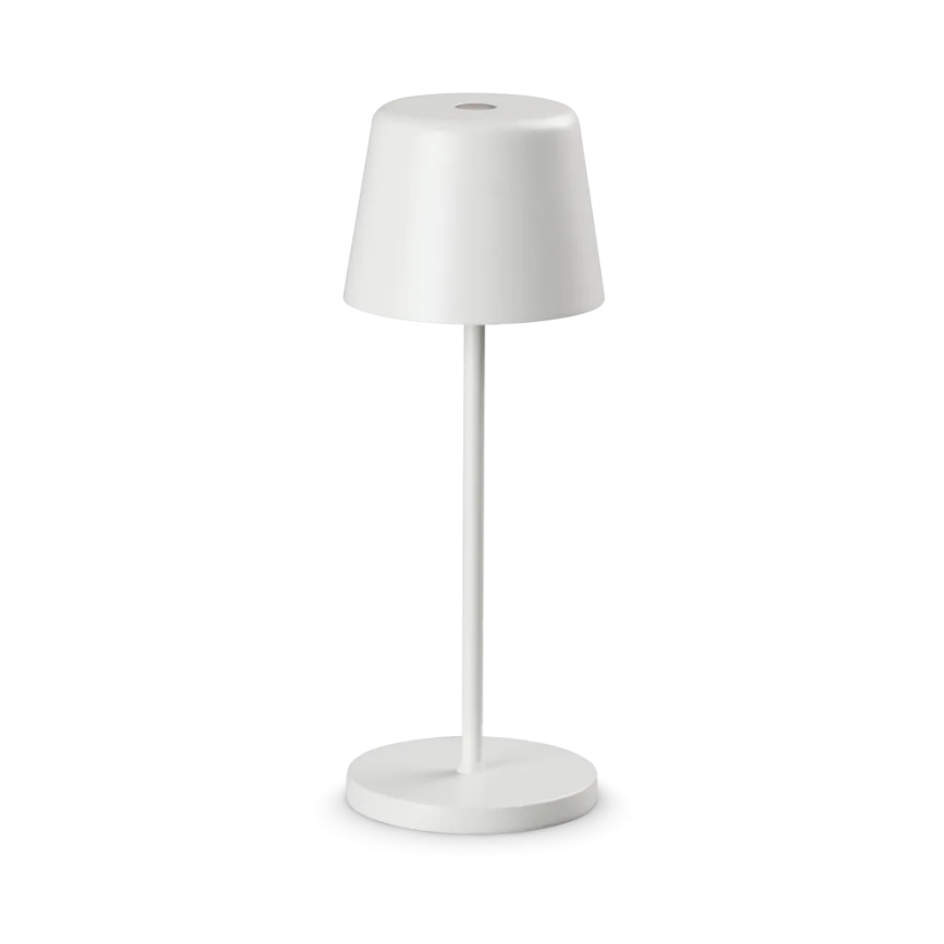 Ideal Lux - LED Pritemdomas, liečiamas stalinis lauko šviestuvas CUTE LED/2,5W/3,7V USB 2200-2700K IP65 balta