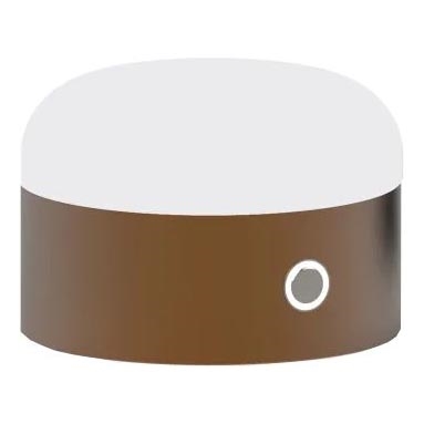 Ideal Lux - LED pritemdomas, liečiamas stalinis šviestuvas MIGNON LED/5W/5V 1500 mAha diametras 10 cm CRI 90 ruda