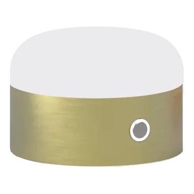 Ideal Lux - LED pritemdomas, liečiamas stalinis šviestuvas MIGNON LED/5W/5V diametras 10 cm CRI 90 žalvaris