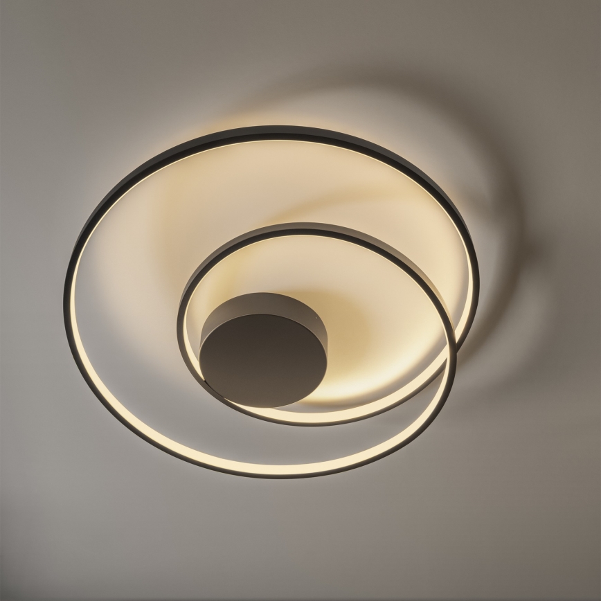 Ideal Lux - LED Pritemdomas lubinis šviestuvas OZ LED/48W/230V diametras 60 cm CRI 90 juoda