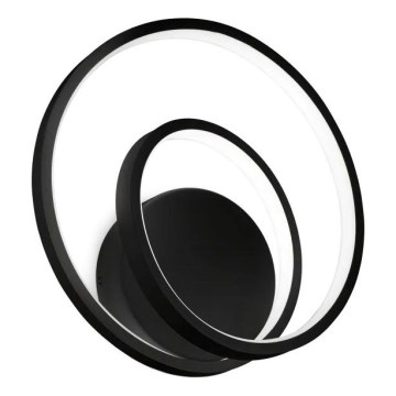 Ideal Lux - LED pritemdomas sieninis šviestuvas OZ LED/28W/230V CRI 90 juoda
