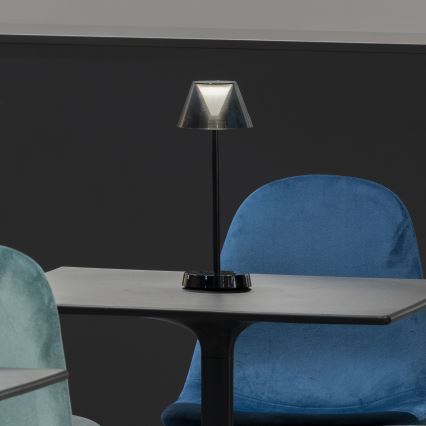 Ideal Lux - LED Reguliuojama jutiklinė lempa LOLITA LED/2,8W/5V 2200 mAh IP54 juoda