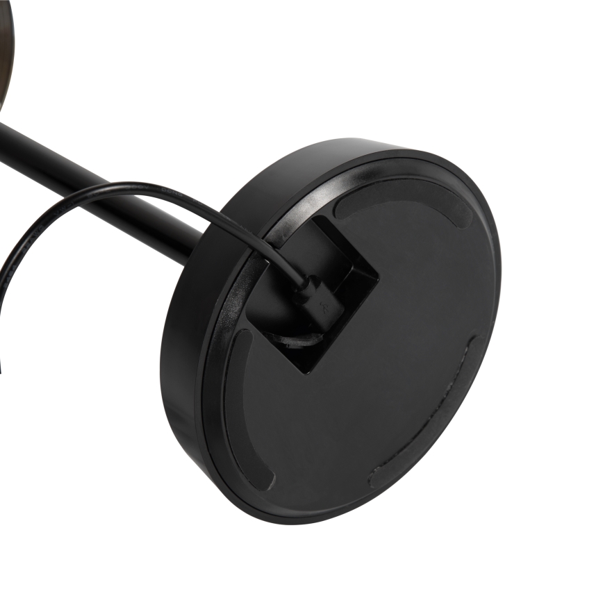 Ideal Lux - LED Reguliuojama jutiklinė lempa LOLITA LED/2,8W/5V 2200 mAh IP54 juoda